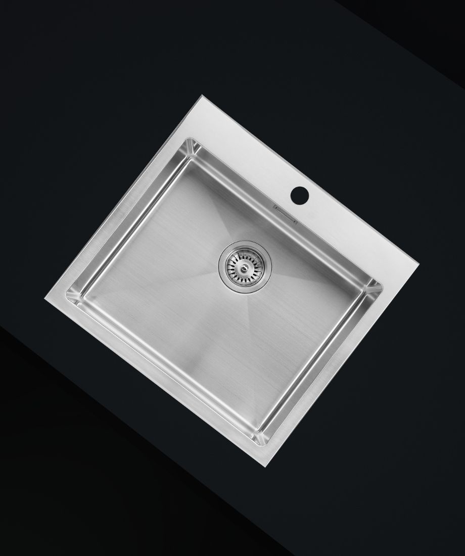 Cuarzo fregadero acero cepillado - Imagen 2