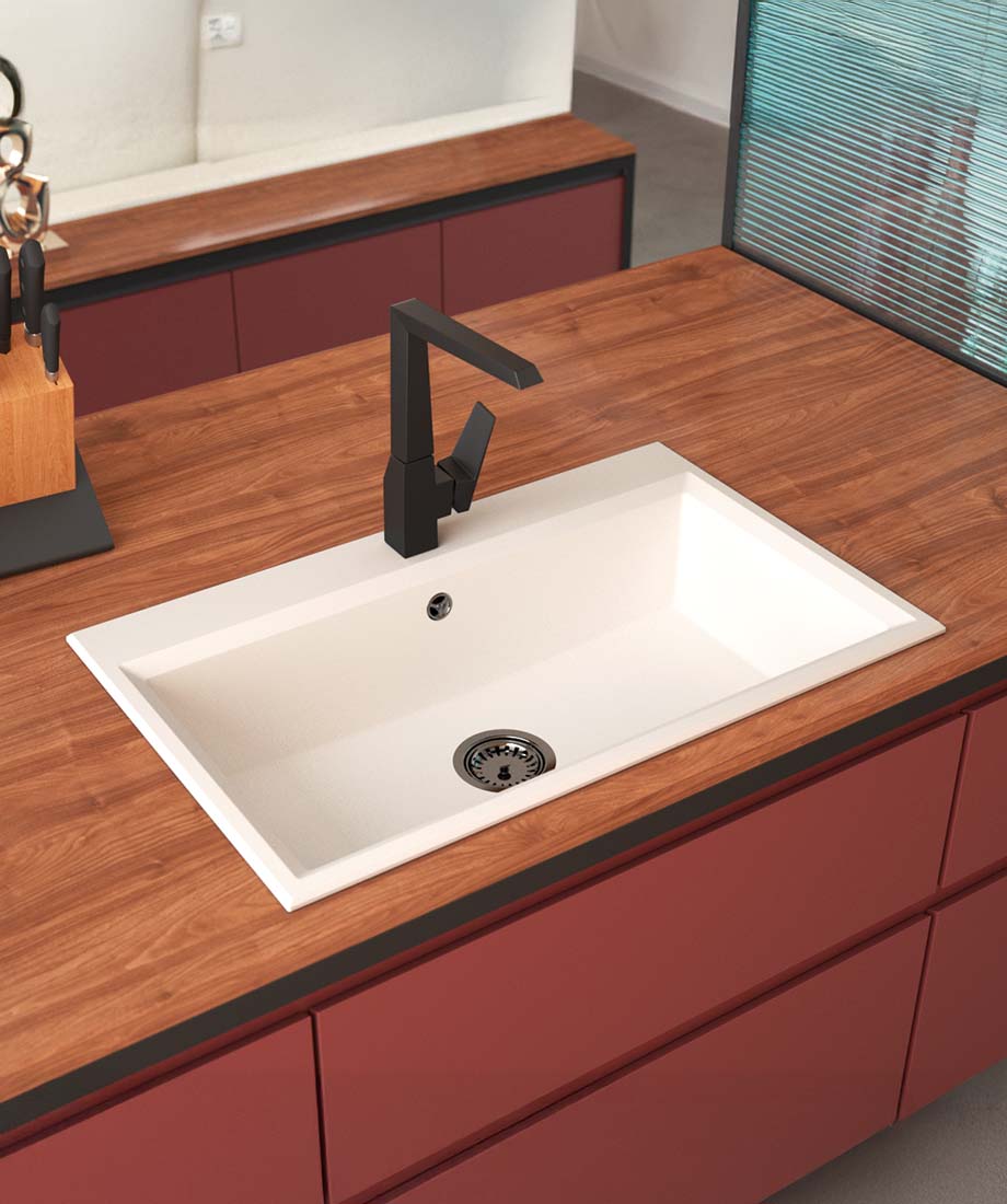 Grande fregadero cuarzo - Imagen 3