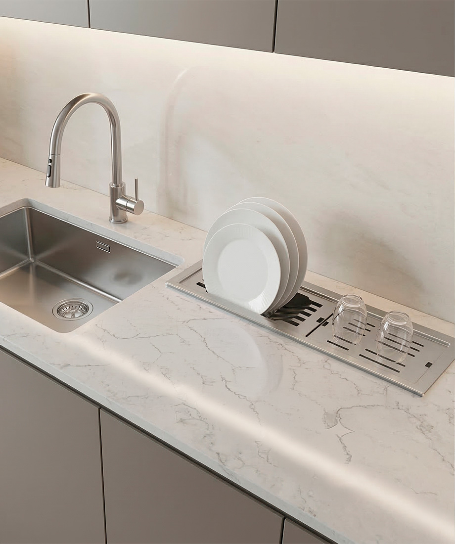 Turquesa Fregadero un seno - Imagen 5