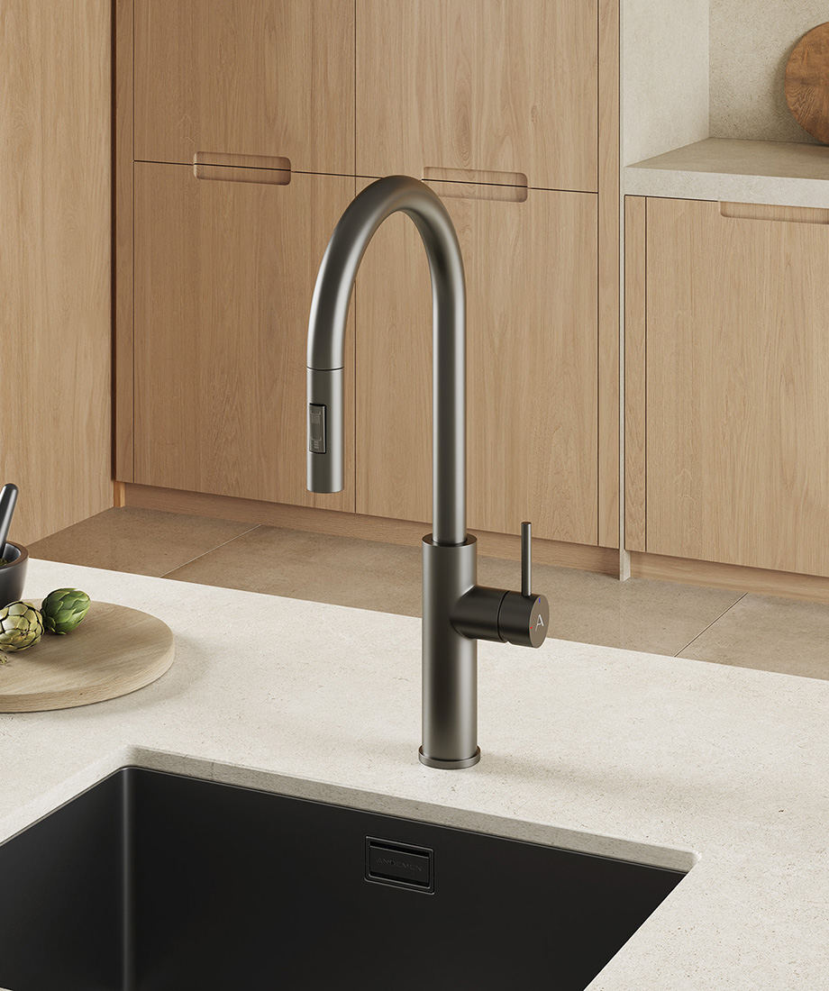 Ariadna grifo monomando de cocina - Imagen 3